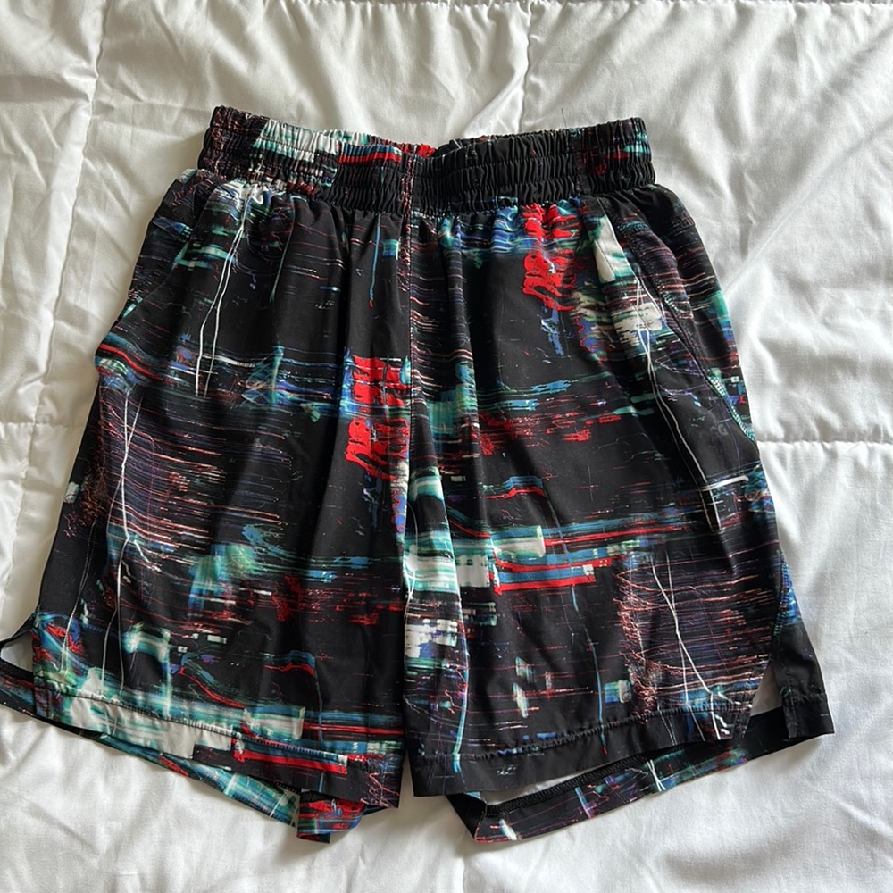 DSG men’s size S swim trunks bathing suit. Good condition, one small hole